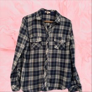 KUT from the Kloth soft flannel snap front ladies small shirt